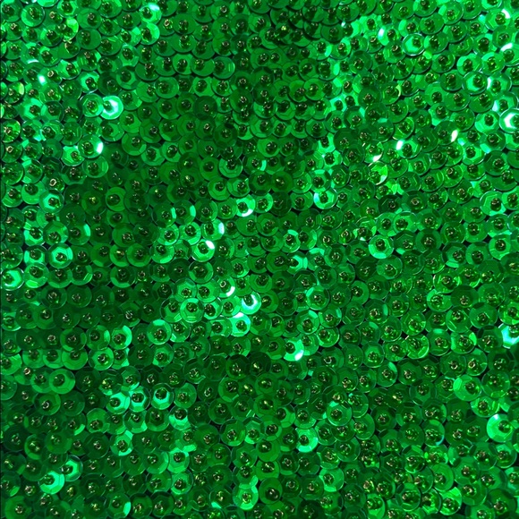 VTG JC Green Sequin Vest - Picture 3 of 6